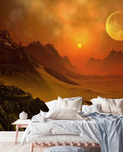 Fantasy Alien Planet 2 Alien Wall Mural