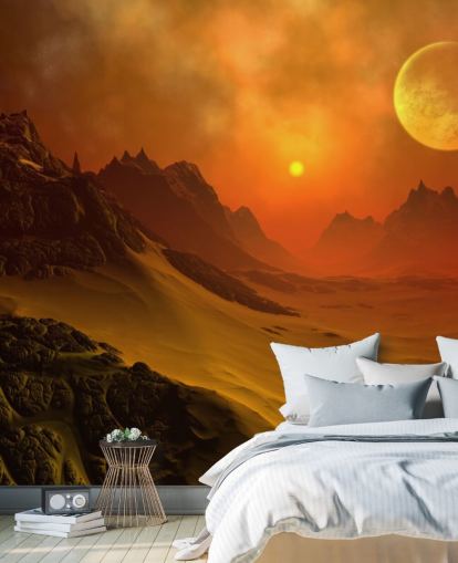 Fantasy Alien Planet 2 Alien Wall Mural