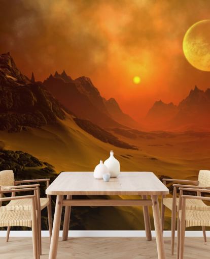 Fantaisie Alien Planet 2 Alien Wall Mural