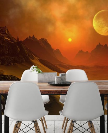 Fantasy Alien Planet 2 Alien Wall Mural
