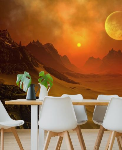 Fantasy Alien Planet 2 Alien Wall Mural Fantasy Alien Planet 2 Alien Wall Mural
