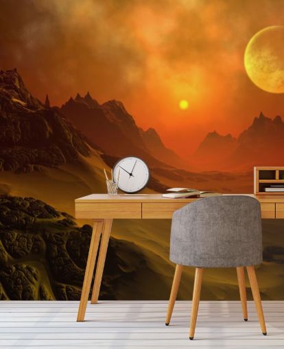 Fantasy Alien Planet 2 Alien Wall Mural