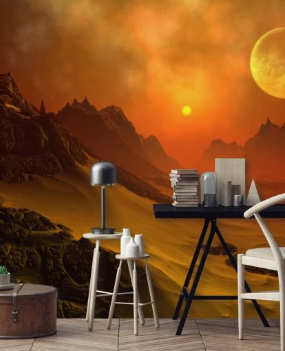 Fantasy Alien Planet 2 Alien Wall Mural