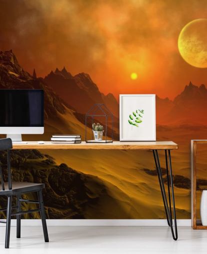 Fantasy Alien Planet 2 Alien Wall Mural