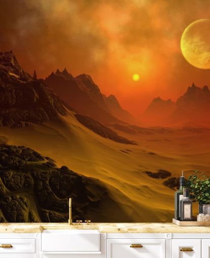 Fantasy Fremmed Planet 2 Alien Wall Mural