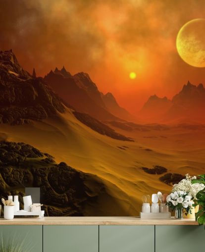 Fantasy Alien Planet 2 Alien Wall Mural Fantasy Alien Planet 2 Alien Wall Mural