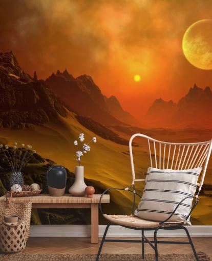 Fantasy Alien Planet 2 Alien Wall Mural Fantasy Alien Planet 2 Alien Wall Mural