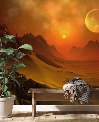 Fantasy Fremmed Planet 2 Alien Wall Mural