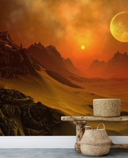 Fantasy Alien Planet 2 Alien Wall Mural Fantasy Alien Planet 2 Alien Wall Mural