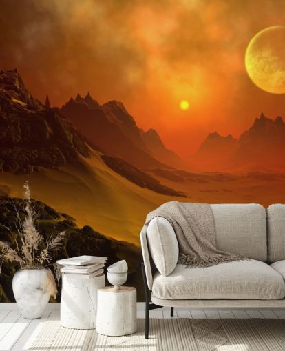 Fantasy Alien Planet 2 Alien Wall Mural