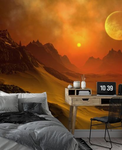 Fantaisie Alien Planet 2 Alien Wall Mural