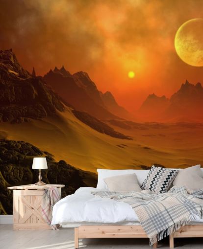 Fantasy Alien Planet 2 Alien Wall Mural Fantasy Alien Planet 2 Alien Wall Mural