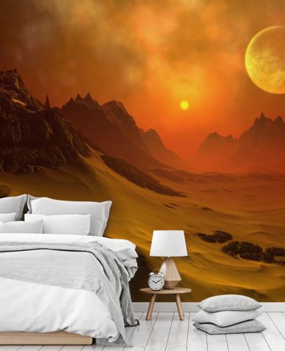 Fantasy Alien Planet 2 Alien Wall Mural Fantasy Alien Planet 2 Alien Wall Mural