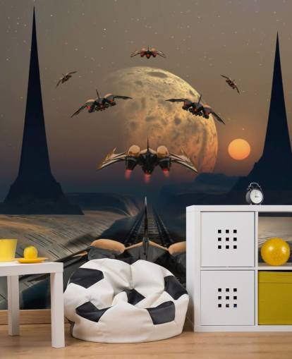 Alien Planeten und Raumschiffe Wallpaper Alien Planeten und Raumschiffe Wallpaper