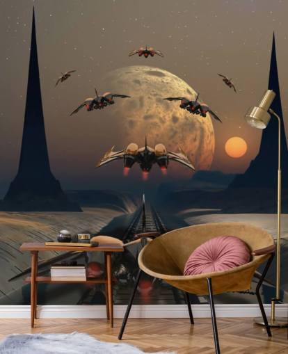 Fondo de pantalla de Alien Planet and Space