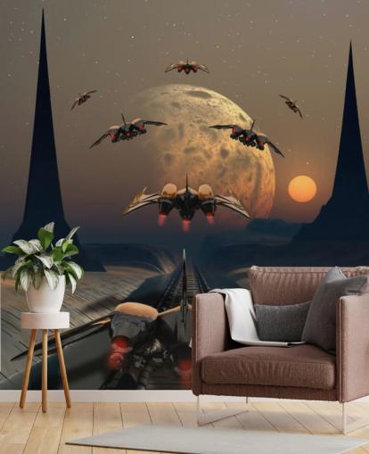 Fondo de pantalla de Alien Planet and Space