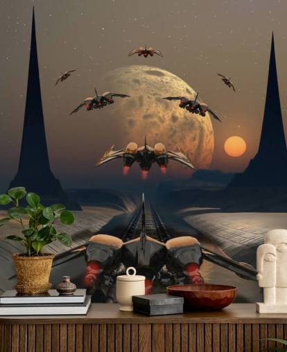 Fondo de pantalla de Alien Planet and Space