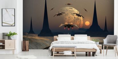 Space Ship Wallpaper Space Ship Wall Murals Murals