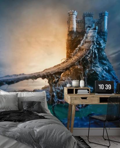 Fantasy Castle and Bridge Wallpaper Fantasy Castle and Bridge Wallpaper