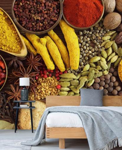 Collection of Spices Wallpaper
