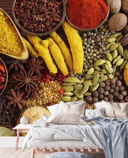 Collection of Spices Wallpaper