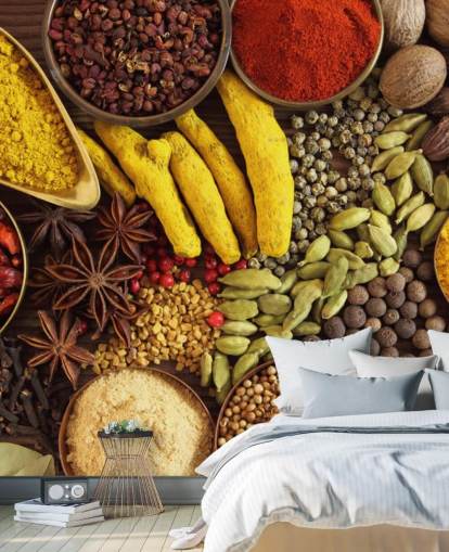 Collection of Spices Wallpaper