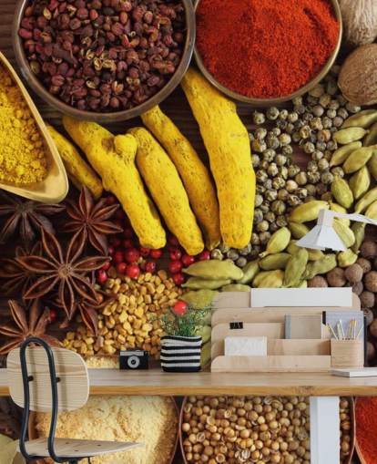 Collection of Spices Wallpaper Collection of Spices Wallpaper
