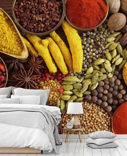 Collection of Spices Wallpaper
