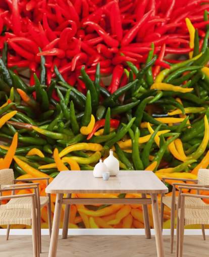 Rød, Gul og Grøn Chillis Baggrund