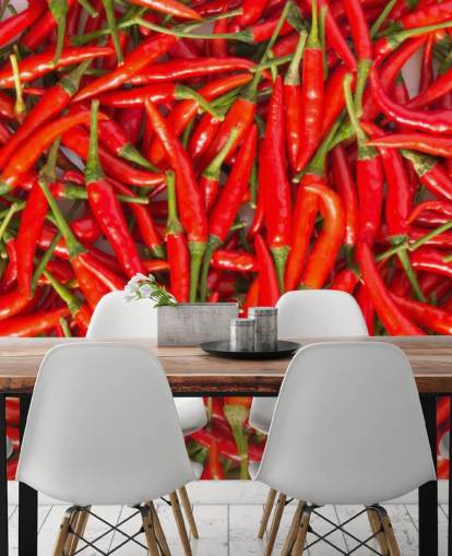 Heiße Chilischoten Tapete