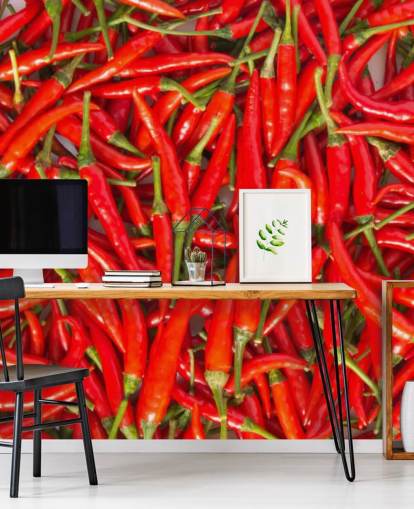 Heiße Chilischoten Tapete