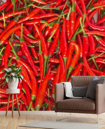 Heiße Chilischoten Tapete
