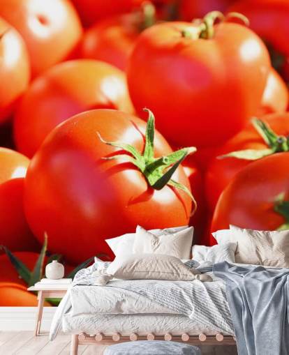 Nahaufnahme von saftigen Tomaten Wallpaper Nahaufnahme von saftigen Tomaten Wallpaper