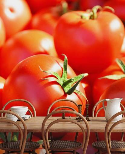 Nahaufnahme von saftigen Tomaten Wallpaper