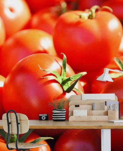 Papel de Parede de Tomates Suculentos