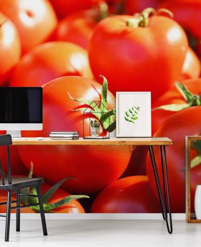 Fondo de pantalla de cerca de tomates jugosos Fondo de pantalla de cerca de tomates jugosos