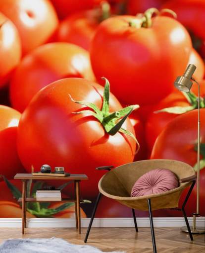 Close Up of Juicy Tomatoes Wallpaper