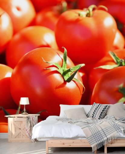 Close Up of Juicy Tomatoes Wallpaper