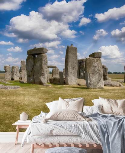 Papel pintado Stonehenge en un día soleado Papel pintado Stonehenge en un día soleado