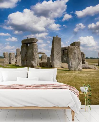 Stonehenge på en solrig dag Wallpaper Mural Stonehenge på en solrig dag Wallpaper Mural