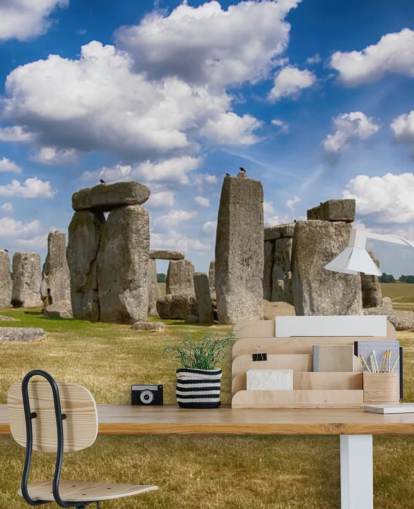 Carta da parati murale con Stonehenge in una giornata di sole