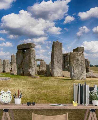 Stonehenge på en solrig dag Wallpaper Mural