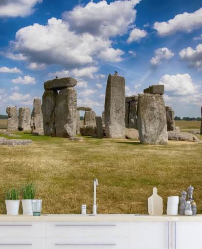 Papel pintado Stonehenge en un día soleado
