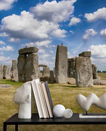 Papel pintado Stonehenge en un día soleado Papel pintado Stonehenge en un día soleado