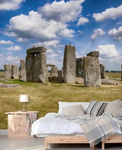 Stonehenge an einem sonnigen Tag Fototapete Stonehenge an einem sonnigen Tag Fototapete