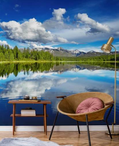 Mural de pared Bosque junto al lago