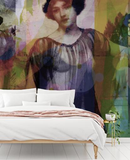 abstract of vintage art wallpaper