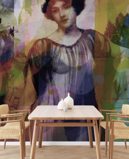 abstract of vintage art wallpaper