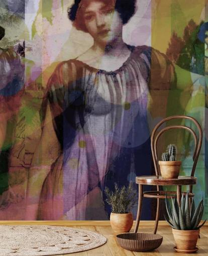 abstrakt av vintage kunst tapet