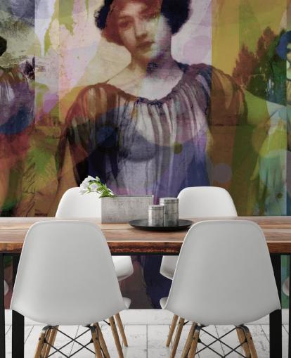 abstrakt af vintage kunst tapet